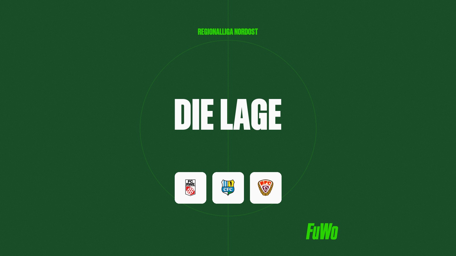 Wappen von Rot-Weiß Erfurt, Chemnitzer FC und BFC Dynamo nach dem 8. Spieltag