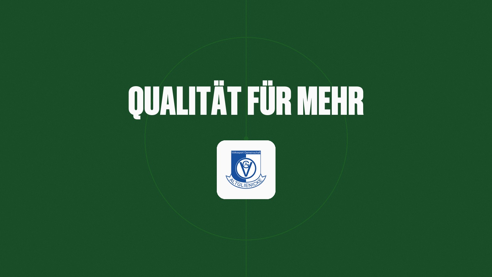 Wappen der VSG Altglienicke — Jonas Nietfeld über die Ansprüche seiner Mannschaft